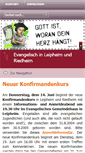 Mobile Screenshot of evangelisch-in-leipheim.de