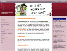 Tablet Screenshot of evangelisch-in-leipheim.de